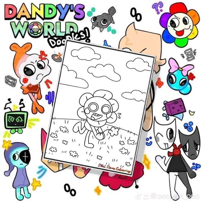 

Kertas Gambar Mewarnai Dandy'S World V2 / Mewarnai Dandy'S World / Isi 10 Lembar Kertas Tebal 160Gsm