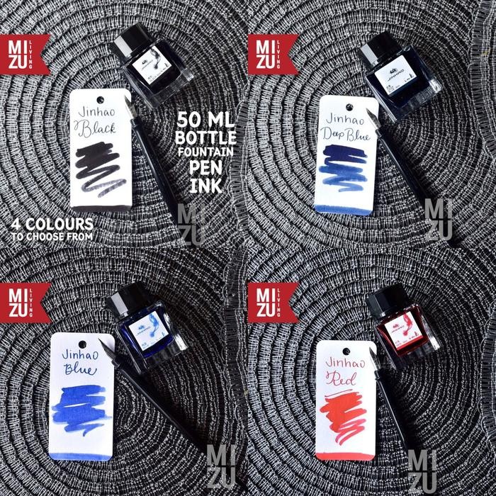 

(Imk) - Jinhao 5001 Fountain Pen Ink 30 / 50Ml Bottle Tinta Fountain Pen Water Resistant Aman Untuk