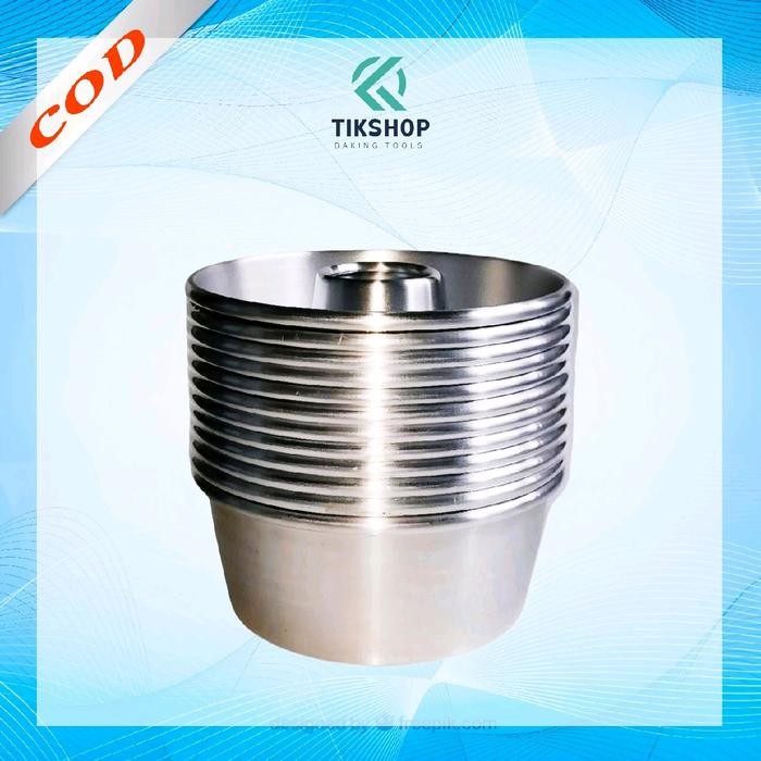 Loyang Tulban Press Aluminium Tebal 0,7mm Super Tebal Bima Baking Pan Bolu Anti Lengket Anti Karat -