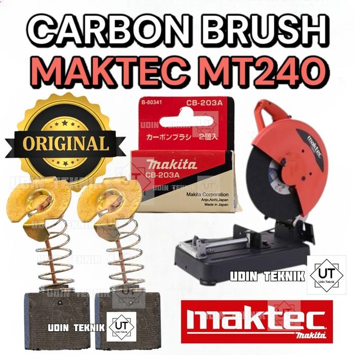 CARBON BRUSH MAKTEC MT240 CB ARANG MESIN CUT OFF MAKTEC MT 240 ORIGINAL