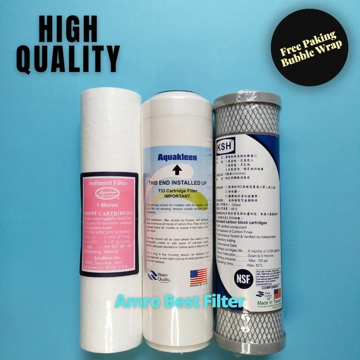 PAKET FILTER AIR BERSIH / PRE FILTER RO UNDERSINK GRADE D