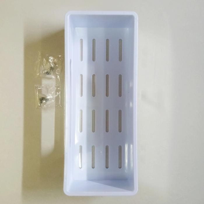 Rak Sudut/Rak Kotak/Rak Sabun Tempat Sabun Fioni Stainless+Pvc Plastik