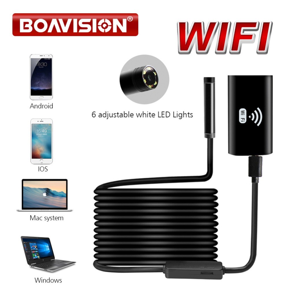 1M 2M 5M 1.0MP Wi-Fi Endoscope Camera Waterproof Inspection Endoscope