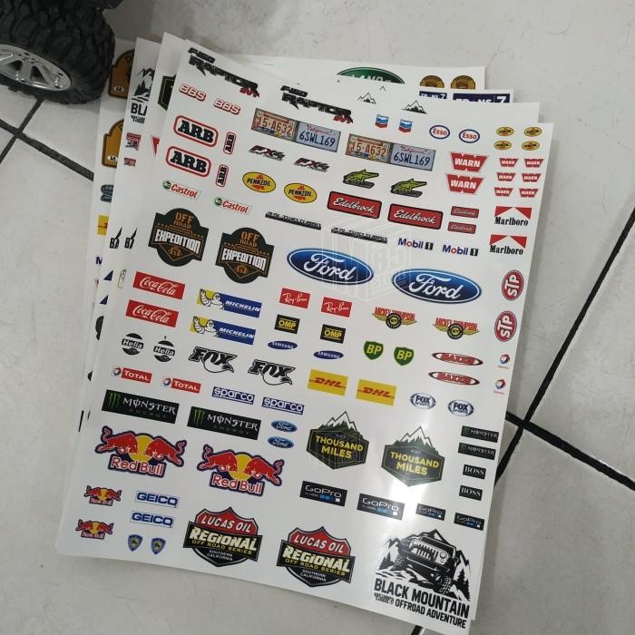 (Allthebest) Stiker Decal RC Offroad 1/12 dan 1/16 Ford