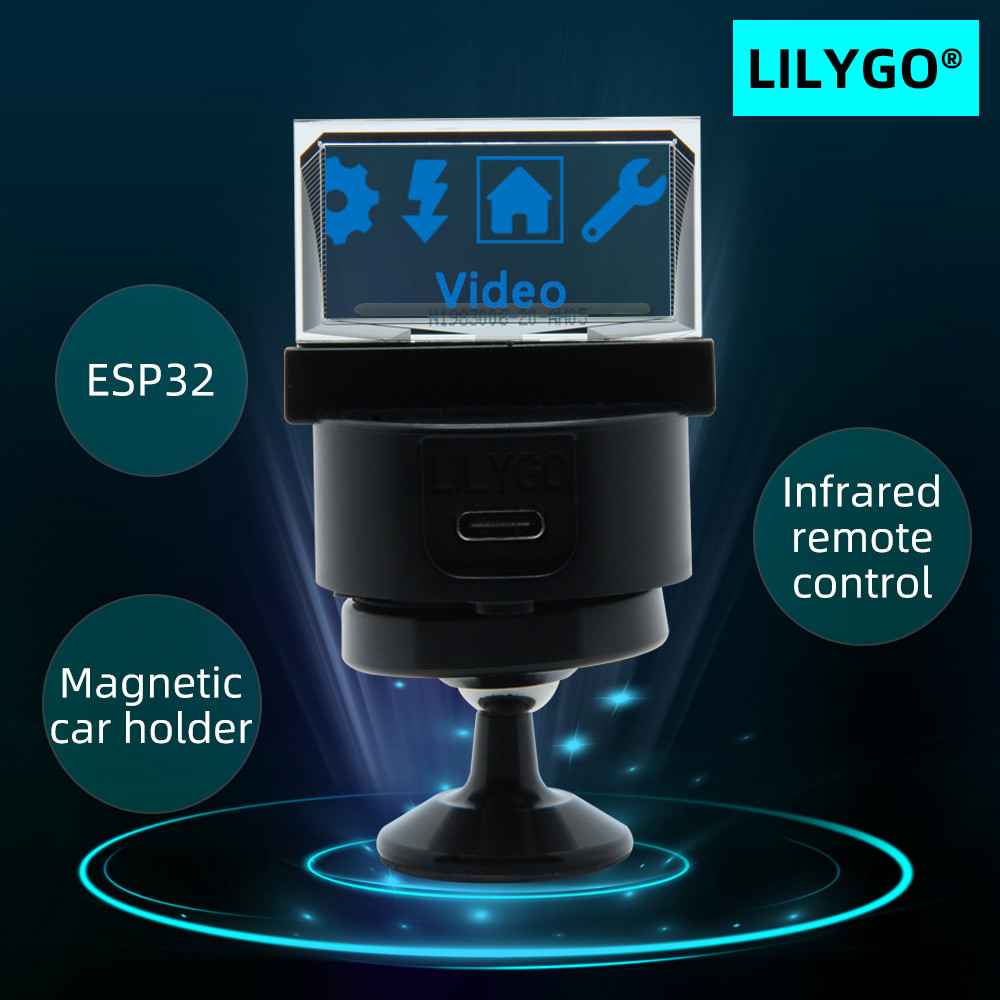 LILYGO® TTGO TTV Transparent Screen OLED Infrared Remote Control Programmable Mini TV ESP32 for Ardu