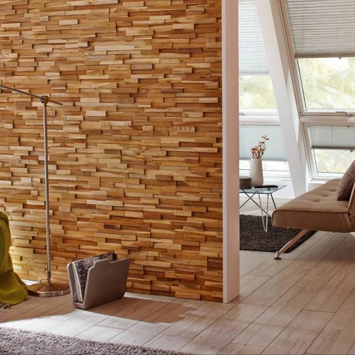 Wall Panel Jati - Wood Panel - Hiasan Dinding Kayu Jati *