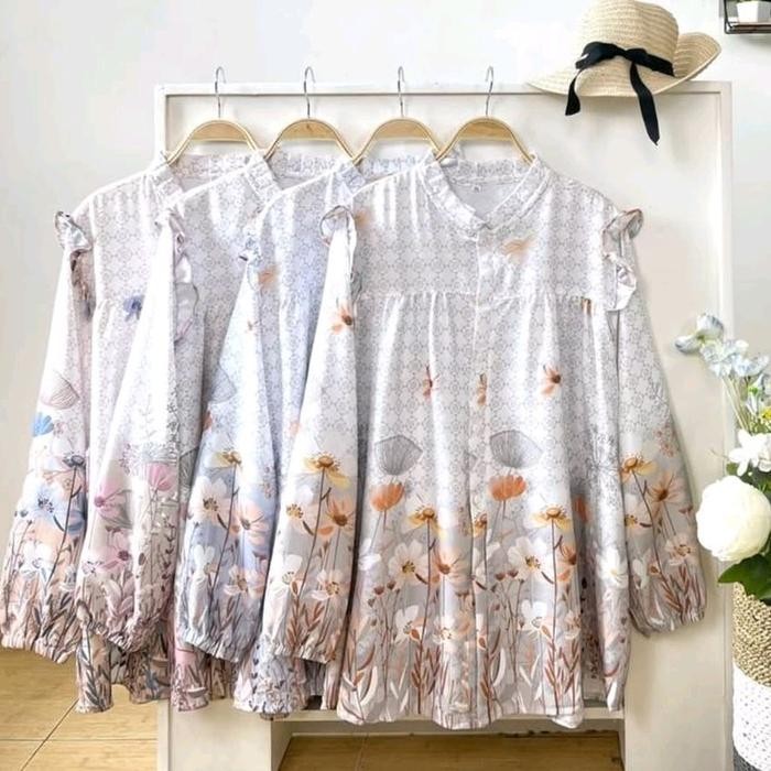 Blouse Wanita Jumbo LD 140 150 160 Baju Ukuran Besar Outfit Jumbo Plus Size *