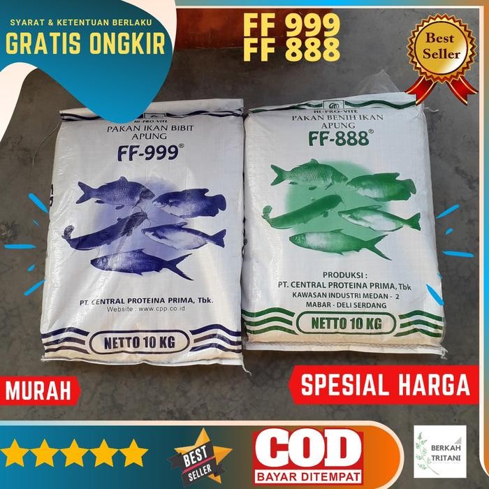 Makanan Ikan Pelet FF 999 ff 888 ( gr) Pakan Ikan Bibit Apung