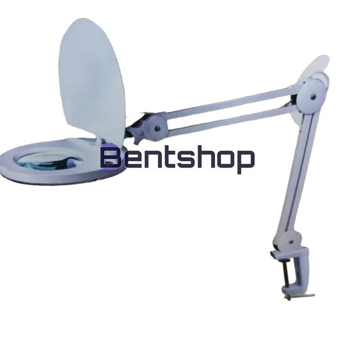 Promo Kaca Pembesar Magnifying Lamp Lampu Sanfix Sm-50-8 Clamp 8X Pembesaran