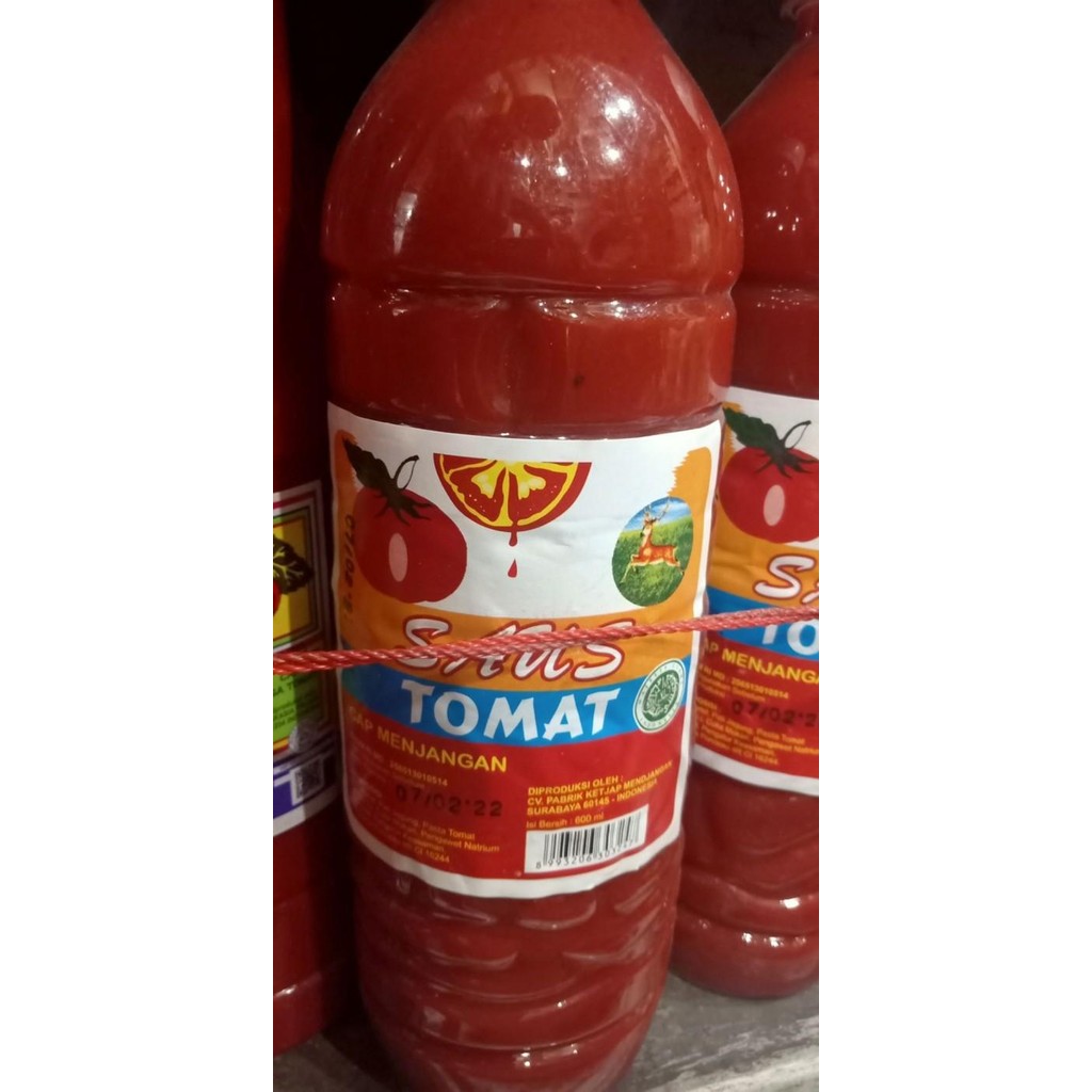 

(Allthebest) saus tomat saus cabe sambal cap menjangan botol 600ml yolins
