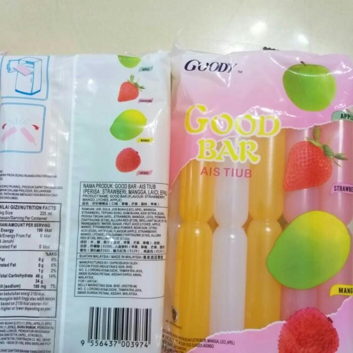 

(Allthebest) GOODY GOOD ICE BAR BON BON PUDING ICE RASA BUAH ISI 10 TUBE