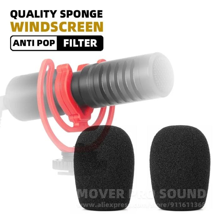 Busa mic boya by MM1 - MM1+ Plus microphone Windscreen shield foam mic