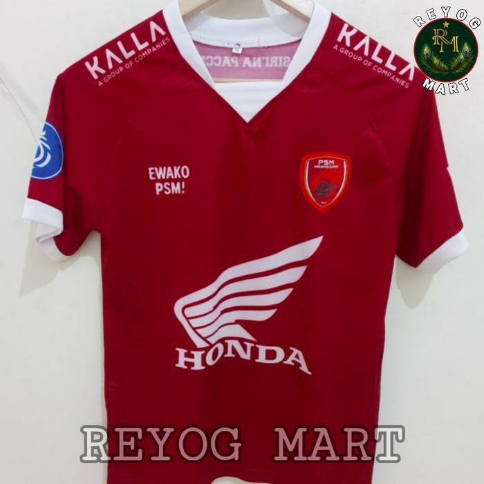 JERSEY PSM MAKASSAR HOME 2021 - 2022 MARON BRI LIGA 1 PRINTING LOKAL