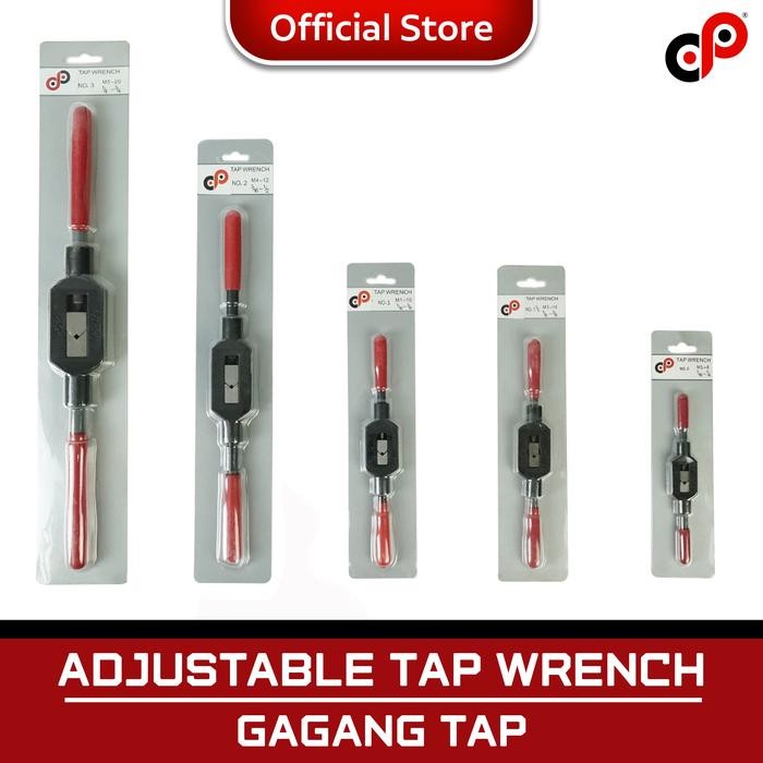 CP ADJUSTABLE TAP WRENCH GAGANG TAP M1-M8, M10 M3-M10 M4-M12 SALE