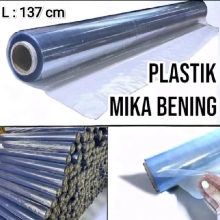 (Allthebest) Plastik Bening /Plastik Mika/Taplak Meja Bening Meteran /Sampul Bening