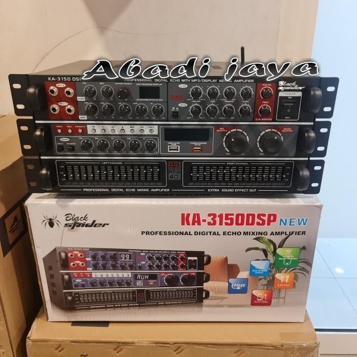 AMPLIFIER KARAOKE BLACKSPIDER KA 3150 DSP AMPLI BLACK SPIDER KA3150DSP