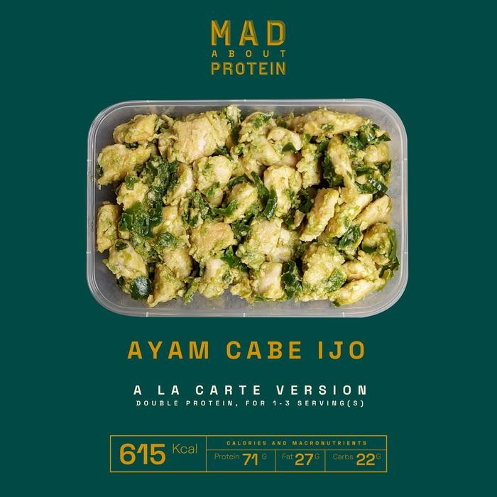 

[A LA CARTE] Ayam Cabe Ijo - MAD ABOUT PROTEIN Frozen Mealprep