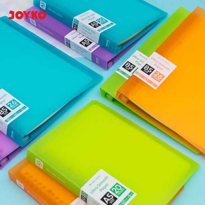 

BINDER B5 BRIGHT COLOR JOYKO BN-103 - ALAT TULIS SENANG KODE 538