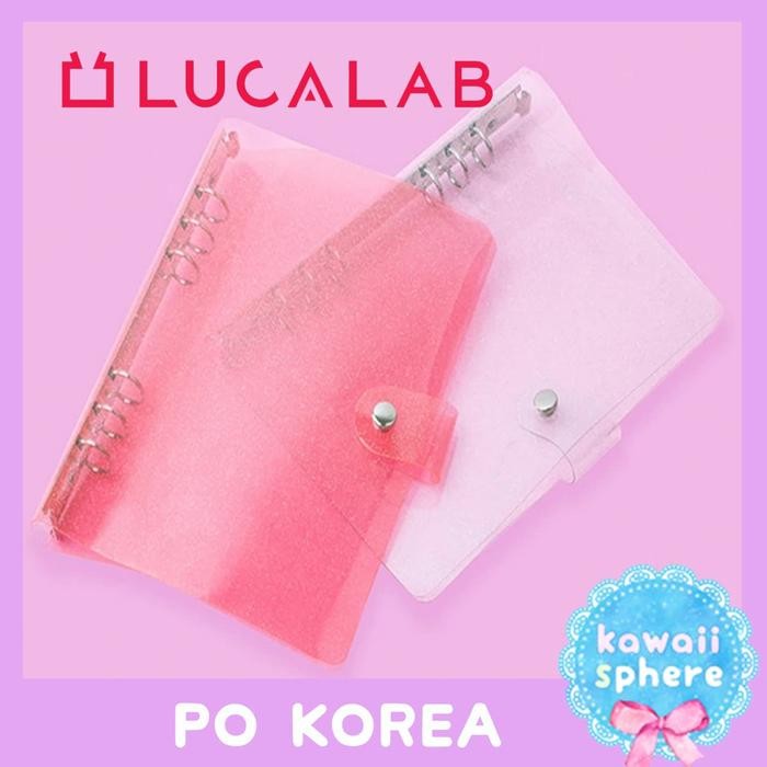 

LUCALAB RING BINDER A5 SIZE PVC COVER GLITTER OPTIONS KODE 301
