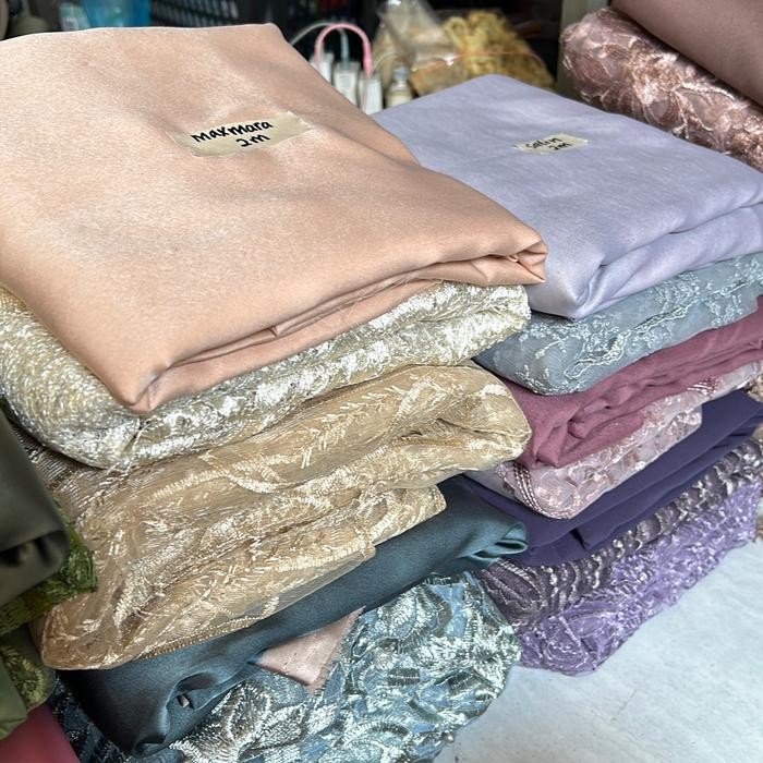 

(GRATIS HIJAB) TILLE BROKAT TEBAL PLUS FURING KEKINIAN MODERN OUTER KEBAYA ATASAN KODE 572