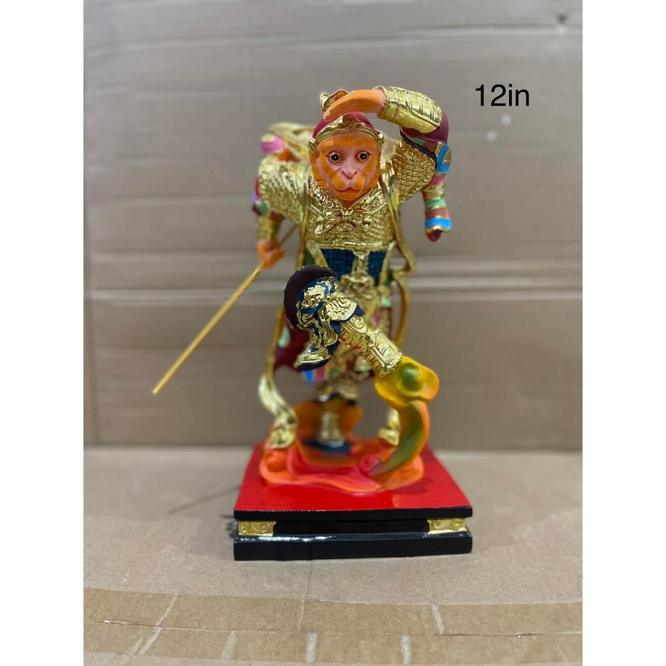 Ready Stok Patung Dewa kera sakti sun go kong sun wu kong 12 inch fiber