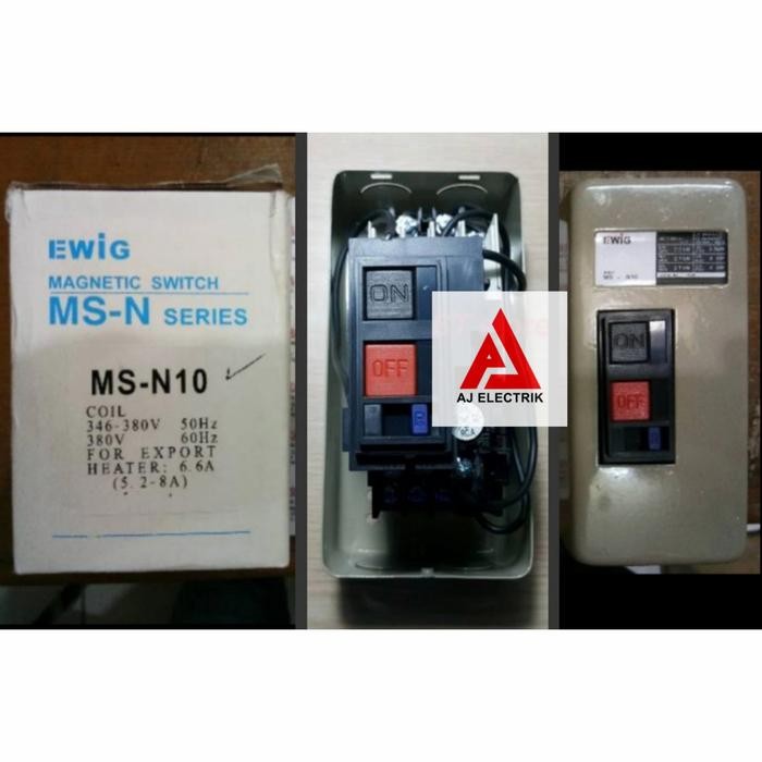 Ready stok Ewig Magnetic Starter 380V MSN10 / Dol Starter 380V / Motor Starter