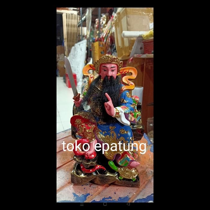 Ready Stok patung dewa rupang dewa hian tian siong te kong fiber 8 inch