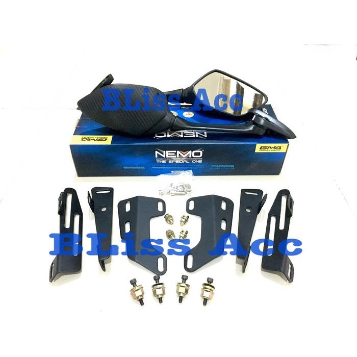 READYY Paket Spion NMAX 2020 New Breket Visor Baut Anti Jebol Nemo Panjang