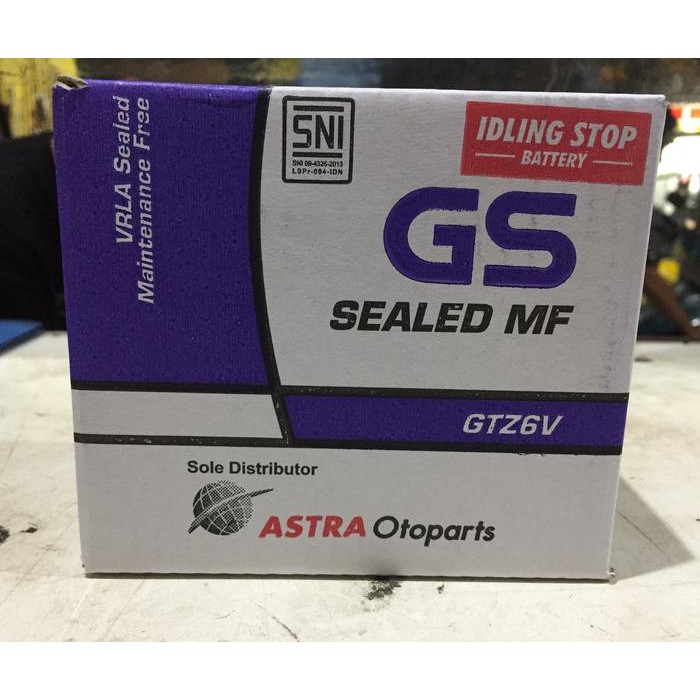 Langsung Kirim ! AKI GS GTZ6V GS ASTRA ORIGINAL VARIO 125