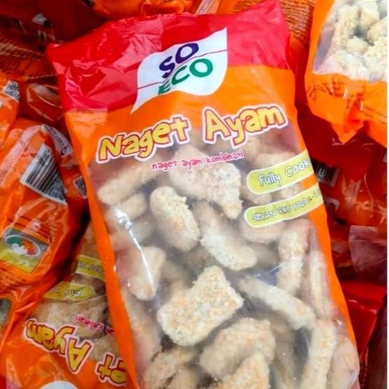 

So Eco Chiken Naget Kemasan 1Kg Dan 500Gr Makanan Frozen Ayam Food Viral Nugget