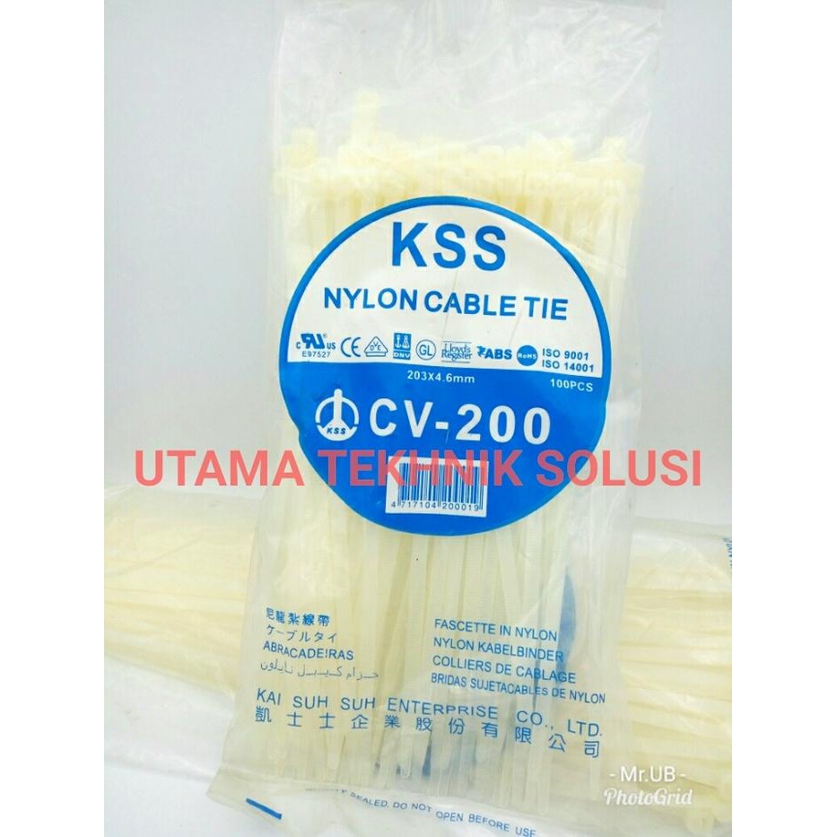 

ORIGINAL Kabel Tis Cable Tie Cable Ties Kabel Ties KSS CV-200 uk.203x4,6mm READY STOCK