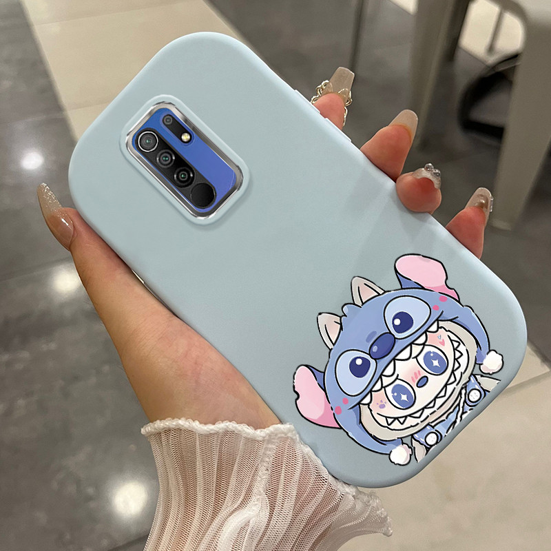 Casing Hp Untuk Xiaomi Redmi 9 9 Prime 9A 9C NFC 10A 9T POCO C31 C3 M2 Case Casing Headset Elf biru 