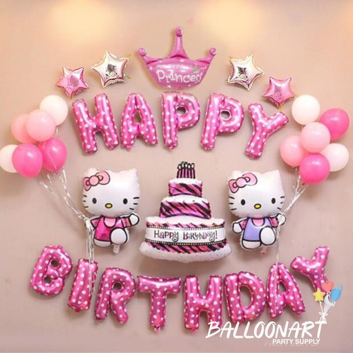 

Terlaris HELLO KITTY SET DEKORASI PINK/BALON FOIL HELLO KITTY/PAKET DEKORASI ULANG TAHUN ANAK