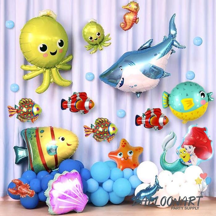

Terlaris SEA CREATURE DEKORASI SET/BALON FOIL IKAN/DEKORASI TEMA LAUT/PAKET ULANG TAHUN ANAK SALE