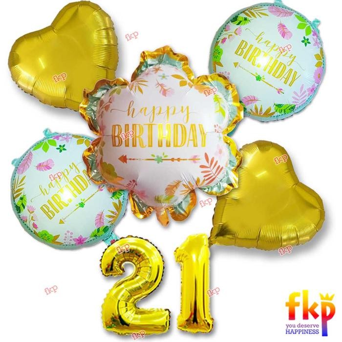 

Terlaris FUN KIDS PARTY Balon Foil Happy Birthday Bentuk Bunga Enam Sisi / Balo SALE