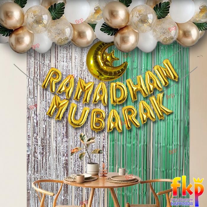 

Terlaris FUN KIDS PARTY Paket Dekorasi Ramadhan Mubarak / Balon Idul Fitri SALE