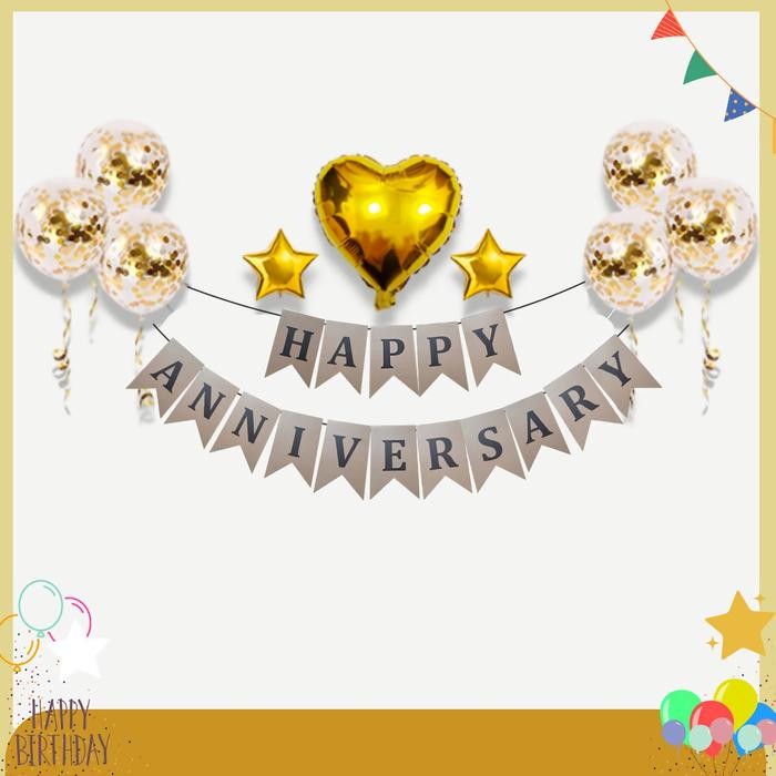

Terlaris Paket Set Dekorasi Balon Happy Anniversary Hemat SALE