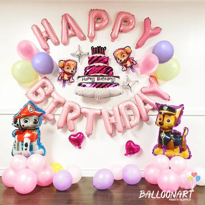 

Terlaris PAW PATROL PINK DEKORASI SET/BALON FOIL PAW PATROL/BALON ULANG TAHUN SALE