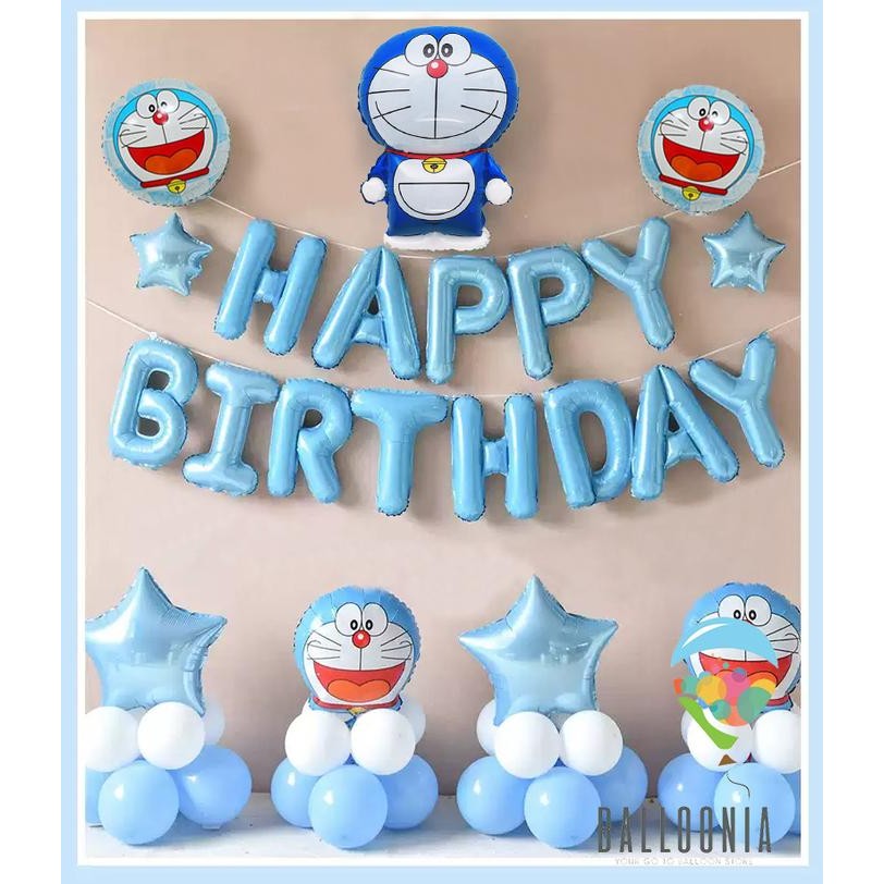 

Terlaris SET Foil Birthday Balloon Blue Doraemon / Dekorasi Balon Ulang Tahun SALE
