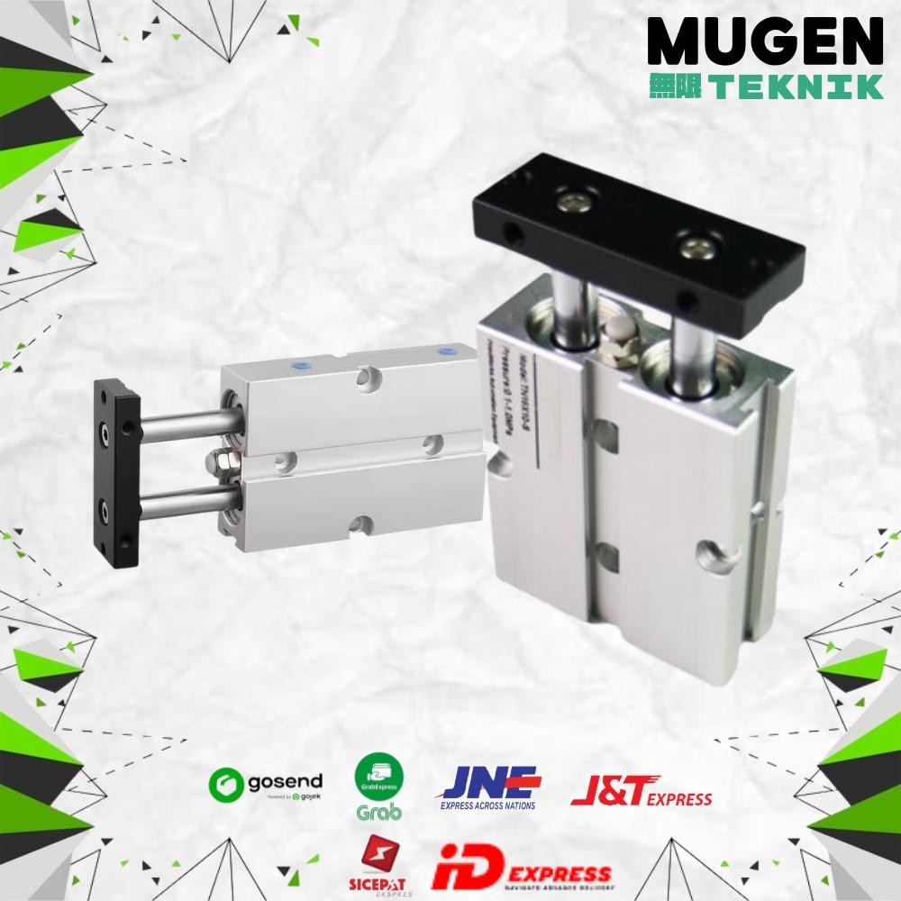 TN 25x20 Pneumatic Cylinder Twin Rod / Cylinder Pneumatic TN 25 x 20