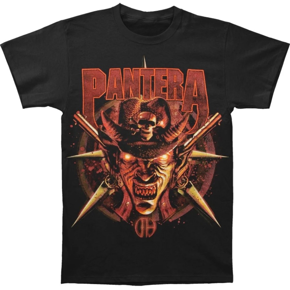 Kaos Pantera Cowboy From Hell Katun CrewNeck Unisex Pria Wanita