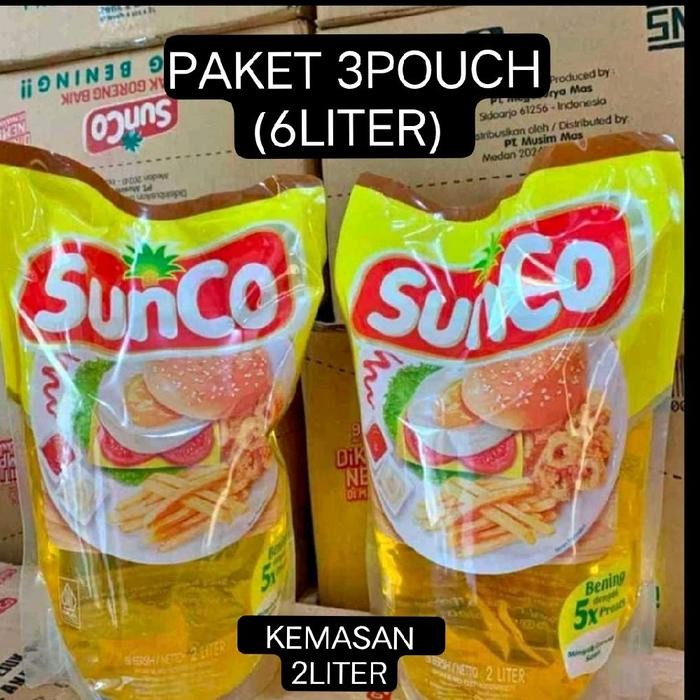 

3POUCH SUNCO KEMASAN 2LITER/SUNCO 2LITER ISI 3PCS