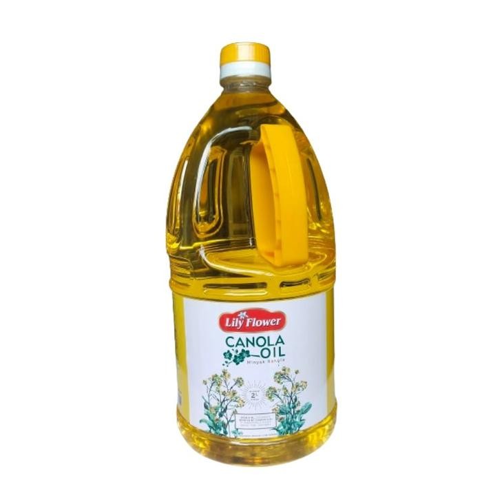 

Canola Oil Merek Lily Flower kemasan 2 Liter Minyak Olive Botol Bahan