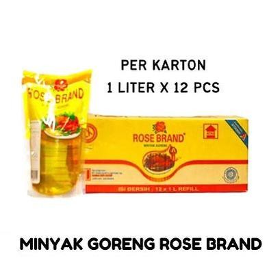 

1 Dus Minyak Goreng Rose Brand Per Karton 1 Liter / 2 Liter