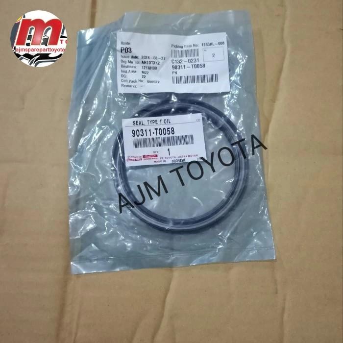 SEAL SIL KREK AS BELAKANG INOVA REBORN BENSIN ASLI ORIGINAL 90311-T0058