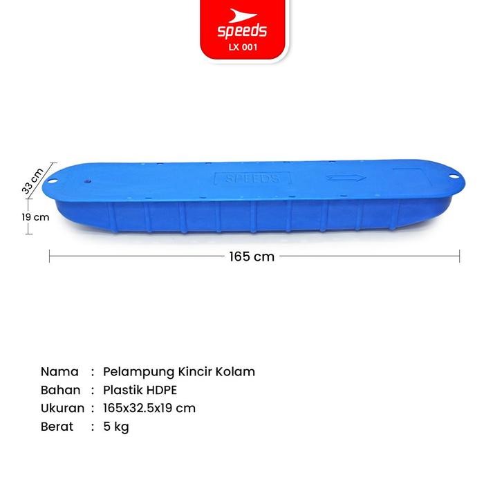 SPEEDS PELAMPUNG KINCIR AIR KINCIR 165CM WATER AERATOR TAMBAK BAHAN HDPE KOLAM IKAN APUNG DANAU