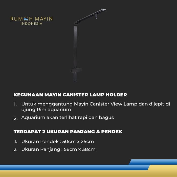 MAYIN LAMP HOLDER LAMPU VIEW CANISTER LAMPU AQUARIUM AQUASCAPE IKAN