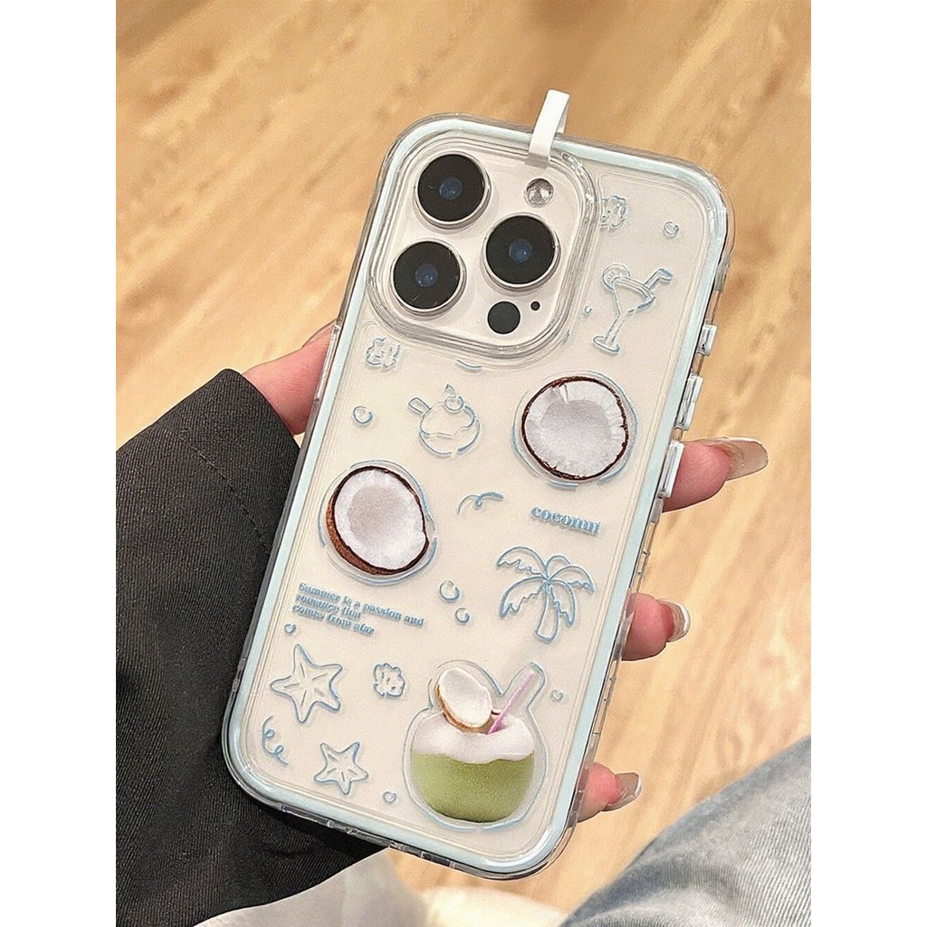 Kelapa Orisinalitas Lucu Casing Infinix 10 Plus  60Pro Plus hot 60i  I Smart 9 Note 50 Pro 40 Pro11S