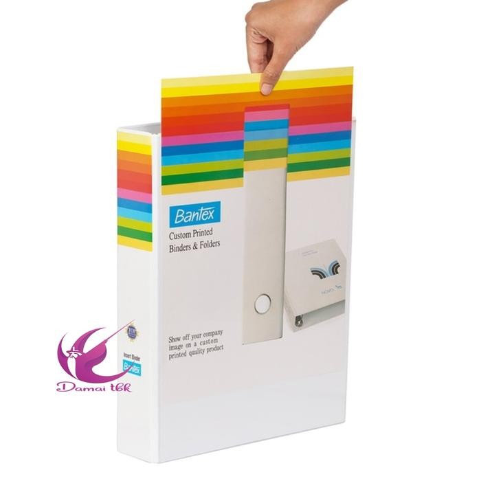

bantex insert ring binder 3 ring 25mm a4 white ref 8622 kode 1194