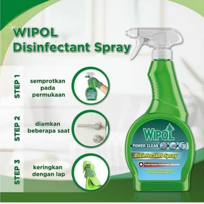 WIPOL POWER CLEAN DISINFEKTAN SPRAY 500 ML